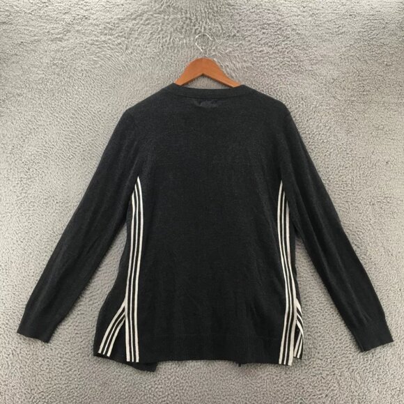 So Button Up Cardigan Sweater Womens Large Black Long Sleeve Knitted Casual - Picture 2 of 9